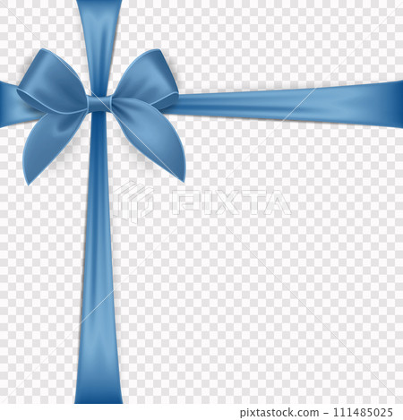 Vector Realistic Silk Blue Gift Ribbon, Satin Bow for Greeting Card, Gift, Isolated. Bow Design Template, Concept for Birthday, Christmas Presents, Gifts, Invitation, Box Vector Realistic Silk Blue Gift Ribbon, Satin Bow for Greeting Card, Gift, Isolated. Bow Design Template, Concept for Birthday, Christmas Presents, Gifts, Invitation, Box 111485025