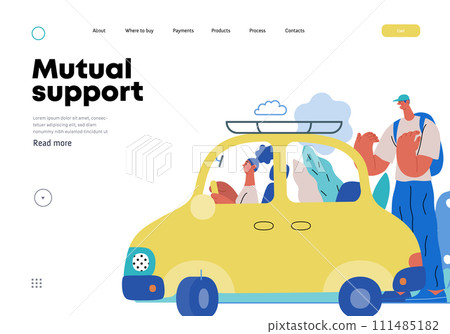 Mutual Support: Assistance in parking the car -modern flat vector concept illustration of man assisting woman with parallel parking A metaphor of voluntary collaborative exchanges of resource, service Mutual Support: Assistance in parking the car -modern flat vector concept illustration of man assisting woman with parallel parking A metaphor of voluntary collaborative exchanges of resource, service 111485182