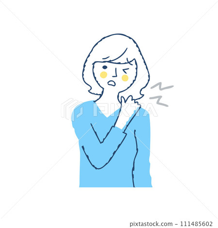 一個肩膀僵硬的女人 一個肩膀僵硬的女人 111485602