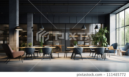 黑色單調辦公室房地產形象黑色單調最小辦公室 111485772