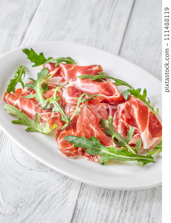 Portion of Prosciutto Portion of Prosciutto 111488119