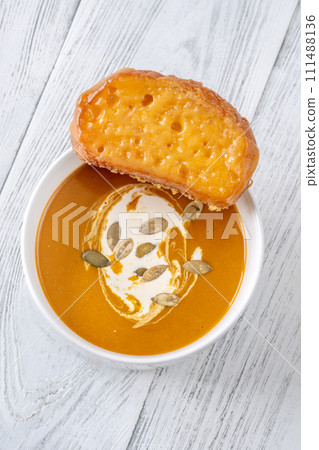 Butternut squash soup 111488136