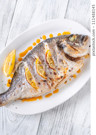 Baked dorado fish 111488145