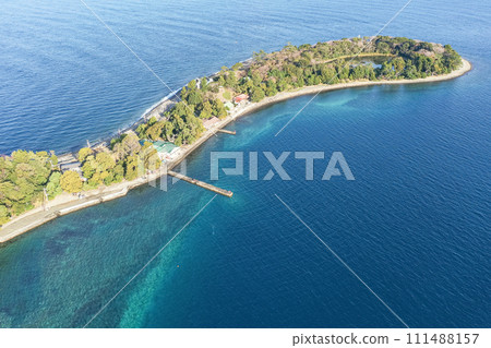 "Shizuoka Prefecture" Photographing Mt. Fuji and Osezaki in winter with a drone "Shizuoka Prefecture" Photographing Mt. Fuji and Osezaki in winter with a drone 111488157