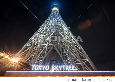 「東京」從東京晴空街道看到的東京晴空塔夜景 111489640