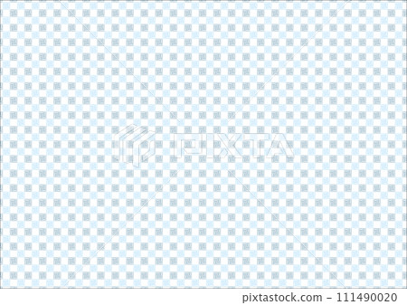 Japanese traditional pattern checkered pattern (stone pavement) seamless pattern blue 111490020