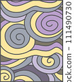 Vector abstract cartoon vintage wallpaper, unique art wavy background. Art Deco patterns, textures for prints, fabrics, vintage and modern packaging and book cover designs are also suitable for young 111490730