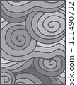 Vector abstract cartoon vintage wallpaper, unique art wavy background. Art Deco patterns, textures for prints, fabrics, vintage and modern packaging and book cover designs are also suitable for young 111490732