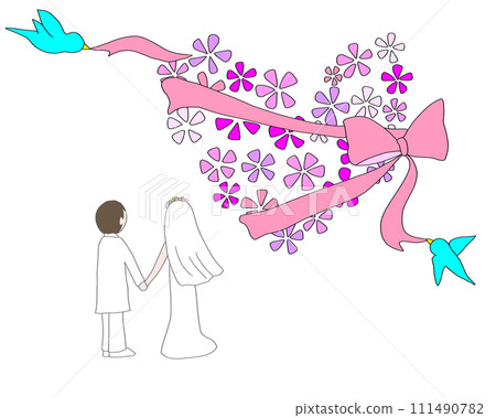 代表婚姻的插圖 111490782