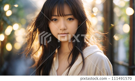 日本女孩肖像AI生成圖像 111491570