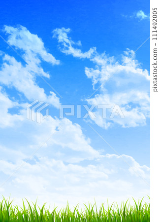 天空雲草原風景背景 天空雲草原風景背景 111492005