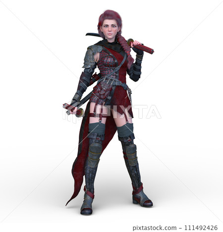 Female swordsman 111492426