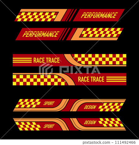 Hot color sport car decals set Hot color sport car decals set 111492466
