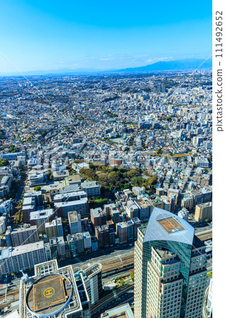 Kanagawa Prefecture, Yokohama City, Yokohama Landmark Tower (view from the 69th floor observation floor) 111492652