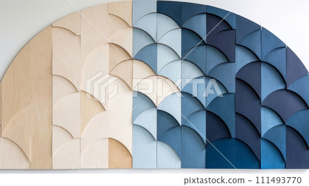 Close-up, wood marquetry wallpaper, abstract pattern background, Generative AI Close-up, wood marquetry wallpaper, abstract pattern background, Generative AI 111493770