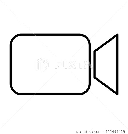 Video camera vector icon movie sign for graphic design, logo, web site, social media, mobile app, ui 111494429