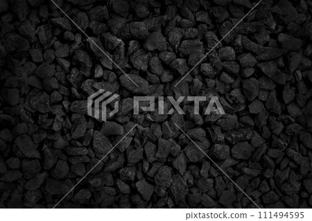 Natural stone pattern for background, black and grey stone gravel texture. Natural stone pattern for background, black and grey stone gravel texture. 111494595