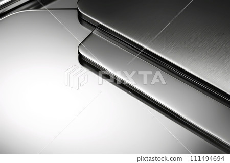 Close-up silver metallic object, abstract background, Generative AI Close-up silver metallic object, abstract background, Generative AI 111494694