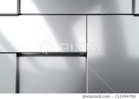 Close-up silver metallic object, abstract background, Generative AI Close-up silver metallic object, abstract background, Generative AI 111494700