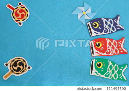 Carp streamer Children's Day material 111495590
