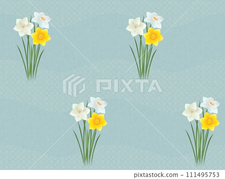Daffodil seamless pattern B Daffodil seamless pattern B 111495753