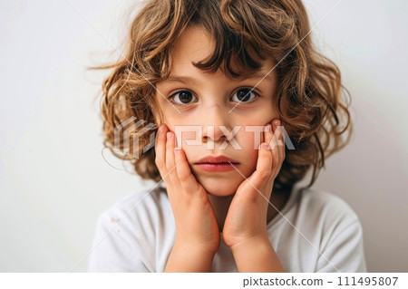 Close-up,Symptoms of health issues and disease on child, medical treatment concept, Generative AI Close-up,Symptoms of health issues and disease on child, medical treatment concept, Generative AI 111495807
