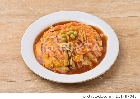Tenshinhan, Tenshinhan, Chinese food, egg dishes, ankake, crab sticks. Tenshinhan, Tenshinhan, Chinese food, egg dishes, ankake, crab sticks. 111497043