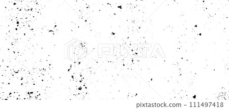 Grunge distressed overlay texture with grainy dots and speckles. Vector illustration 111497418