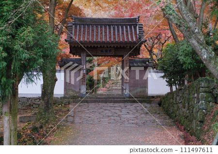 被秋葉包裹的山門 111497611