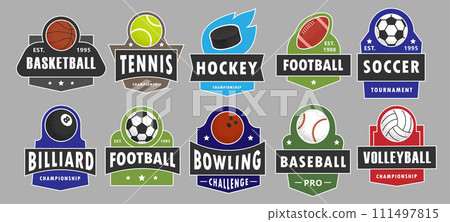 Sports Badges Set Sports Badges Set 111497815