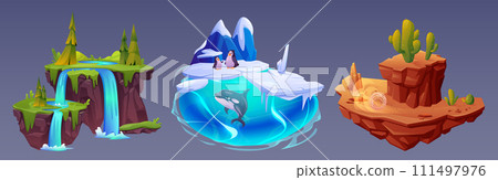 Floating island platform for game ui design. Floating island platform for game ui design. 111497976