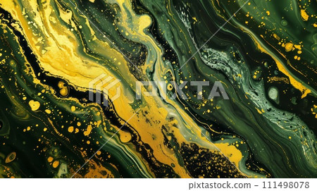 Watercolor gold pattern. Gold marbled texture. Watercolor gold pattern. Gold marbled texture. 111498078