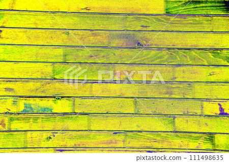 Fragment of a strong wooden fence. Horizontal boards are tightly nailed . Changed color scheme Fragment of a strong wooden fence. Horizontal boards are tightly nailed . Changed color scheme 111498635
