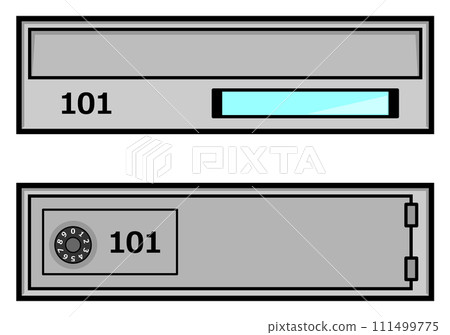 公寓設施中接收信件和郵件的郵箱的插圖 111499775