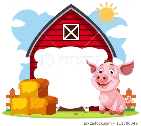 Happy Pig at the Farmhouse Happy Pig at the Farmhouse 111500349