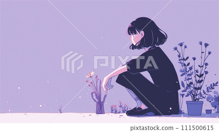 Make a wish for a single flower (AI generated image) Make a wish for a single flower (AI generated image) 111500615