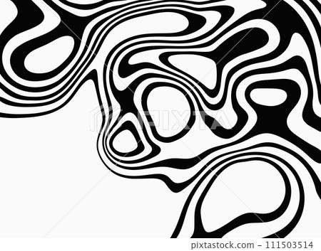 Fluid background of black smooth lines,abstract wavy background design. Fluid background of black smooth lines,abstract wavy background design. 111503514