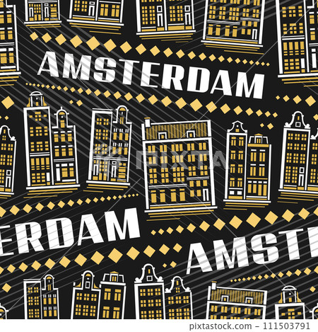 Vector Amsterdam Seamless Pattern Vector Amsterdam Seamless Pattern 111503791