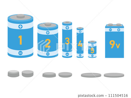 Set of battery illustrations_2 111504516