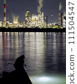Yokkaichi factory night view and eel fry fishing 111504547