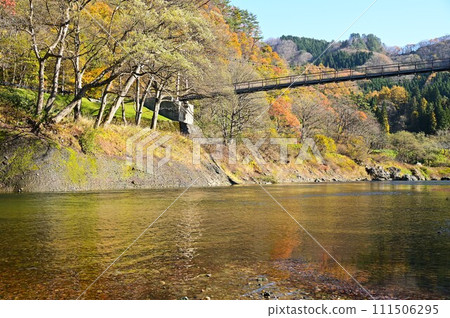 Yuda Onsen Gorge Orose Suspension Bridge 111506295