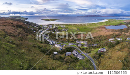 Aerial view of Naran by Portnoo in County Donegal - Ireland Aerial view of Naran by Portnoo in County Donegal - Ireland 111506563