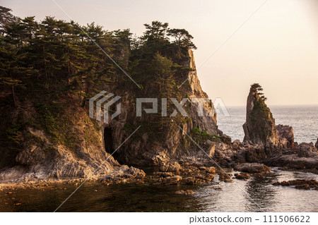 午後的日本海，笹川沿岸奇石怪石 111506622