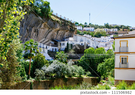 The beautiful village of Setenil de las Bodegas on a sunny summer day. Provice of Cadiz, Andalusia, Spain The beautiful village of Setenil de las Bodegas on a sunny summer day. Provice of Cadiz, Andalusia, Spain 111506982