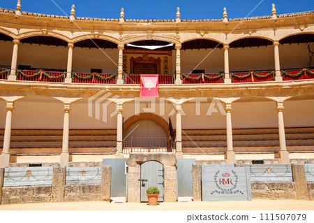 Plaza de Toros, Bullring in Ronda, opened in 1785, one of the oldest and most famous bullfighting arena in Spain. Andalucia. 111507079