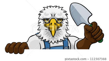 Eagle Gardener Gardening Animal Mascot 111507388