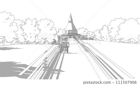 3D illustration of building project 111507906