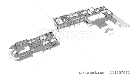 3D illustration of building project 111507972