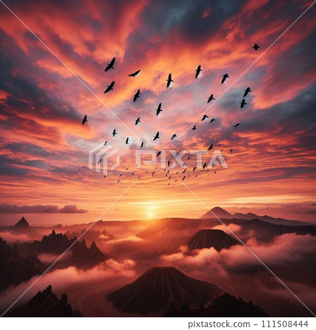 Sunset sky and clouds colored by sunset 01 111508444