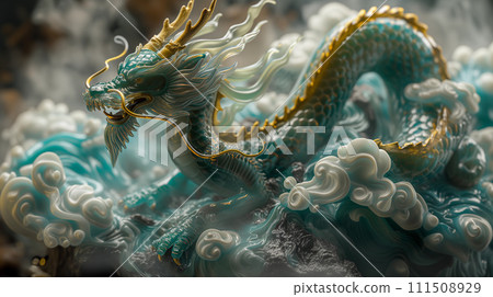 AI-generated content. Chinese Folklore New Year Dragon 111508929